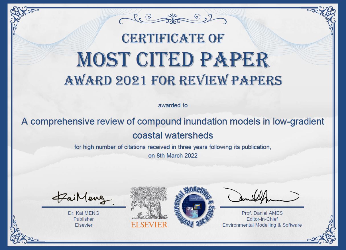 Award: Most Cited Literature Review Paper